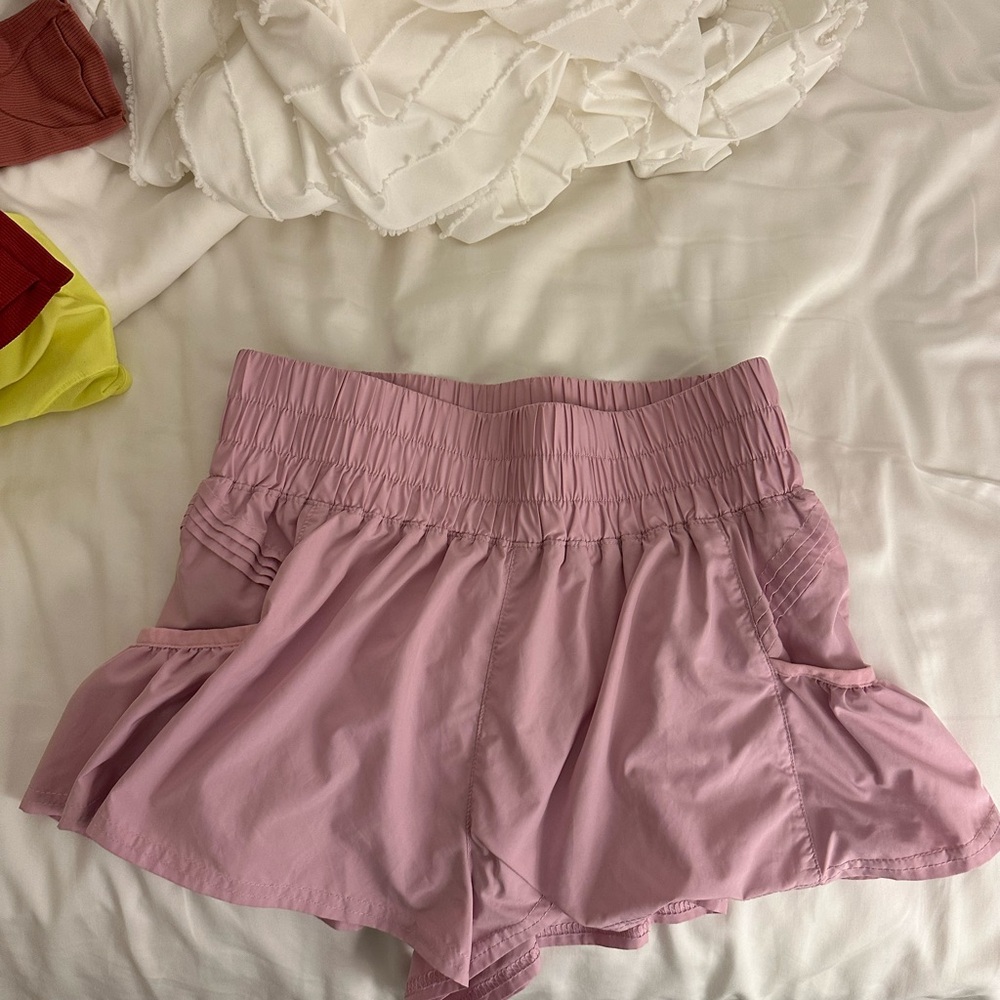 FP Movement Pink Athletic Shorts Relaxed Fit